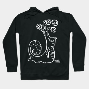 slimy snail with 4 eyes Hoodie